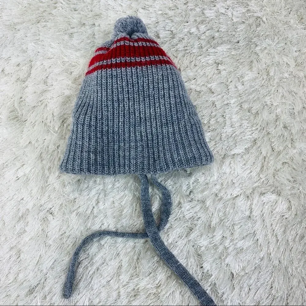 Vintage Kids Stocking Cap Ear Flaps & Tie